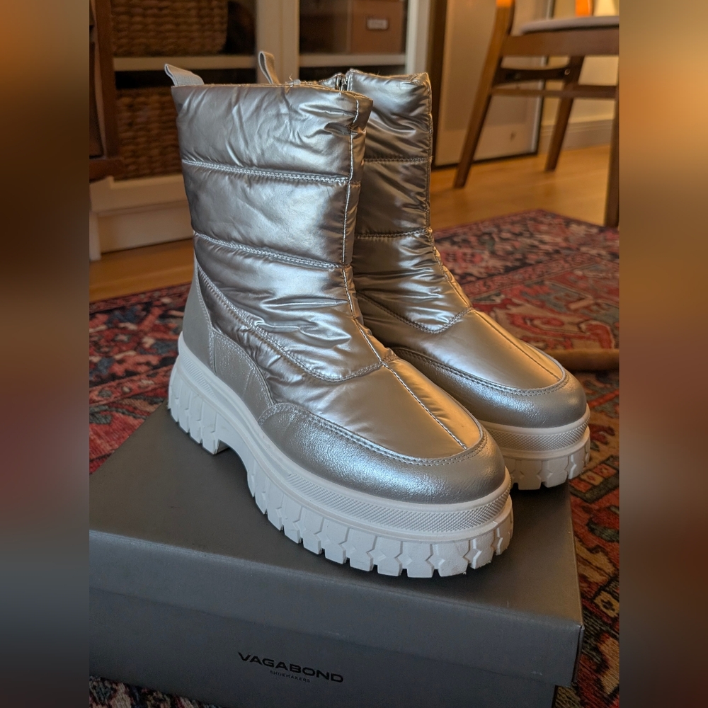 Silver Women's Boots